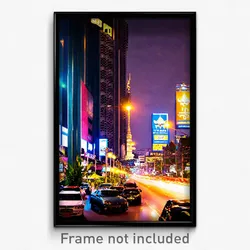 Pixel Art Poster - Noted Thai City (8 Bit Psychedelic Trippy Video Game Print)