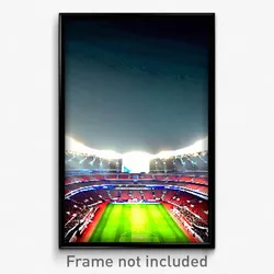 Pixel Art Poster - Novel Stadium (8 Bit Psychedelic Trippy Video Game Print)