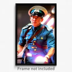 Pixel Art Poster - Major Warren (8 Bit Psychedelic Trippy Video Game Print)