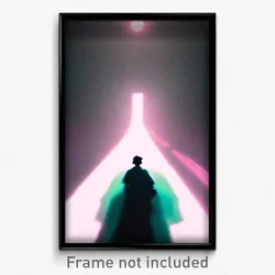 Pixel Art Poster - Creepy Mind Journey (8 Bit Psychedelic Video Game Print)