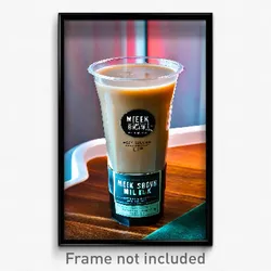 Pixel Art Poster - Meek Brown Sugar Milk Tea (8 Bit Video Game Print)