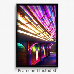 Pixel Art Poster - Flashy Eaves (8 Bit Psychedelic Trippy Video Game Print)