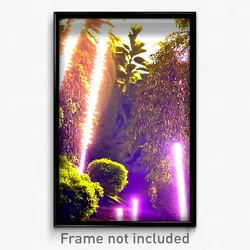 Pixel Art Poster - Familiar Bush (8 Bit Psychedelic Trippy Video Game Print)