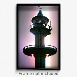 Pixel Art Poster - Electric Turret (8 Bit Psychedelic Trippy Video Game Print)