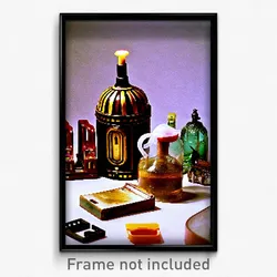 Pixel Art Poster - Antique Plastic (8 Bit Psychedelic Trippy Video Game Print)