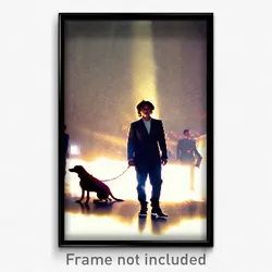 Pixel Art Poster - Outrageous Dog (8 Bit Psychedelic Trippy Video Game Print)