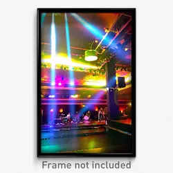 Pixel Art Poster - Bumpy Music Venue (8 Bit Psychedelic Trippy Video Game Print)