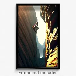 Pixel Art Poster - Striking Climb (8 Bit Psychedelic Trippy Video Game Print)