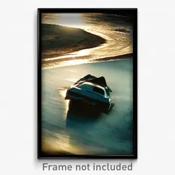 Pixel Art Poster - Worn Backdrifting (8 Bit Psychedelic Trippy Video Game Print)