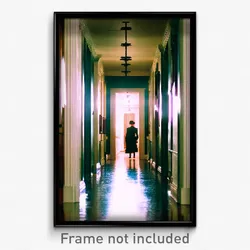 Pixel Art Poster - Sentimental Hallway (8 Bit Psychedelic Video Game Print)