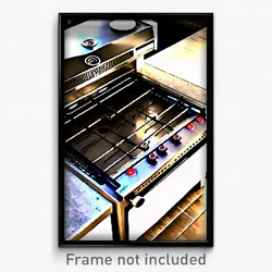 Pixel Art Poster - Stylish Stove (8 Bit Psychedelic Trippy Video Game Print)