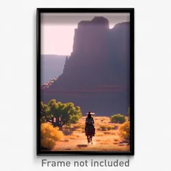 Pixel Art Poster - Tall Mesa (8 Bit Psychedelic Trippy Weird Video Game Print)