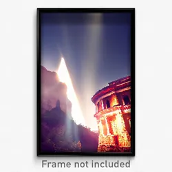 Pixel Art Poster - Unknown Hermitage (8 Bit Psychedelic Trippy Video Game Print)