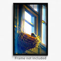 Pixel Art Poster - Important Nest (8 Bit Psychedelic Trippy Video Game Print)