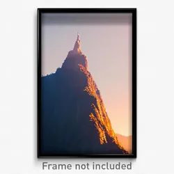 Pixel Art Poster - Long Peak (8 Bit Psychedelic Trippy Weird Video Game Print)