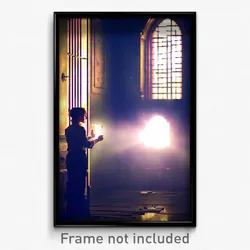 Pixel Art Poster - Puzzling Asylum (8 Bit Psychedelic Trippy Video Game Print)