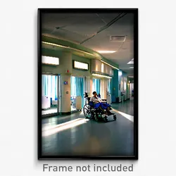 Pixel Art Poster - Candid Hospital (8 Bit Psychedelic Trippy Video Game Print)