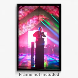 Pixel Art Poster - Brilliant Discotheque (8 Bit Psychedelic Video Game Print)