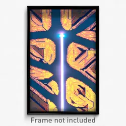 Pixel Art Poster - Humongous Junction (8 Bit Psychedelic Video Game Print)