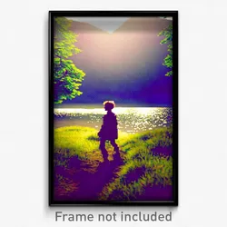 Pixel Art Poster - Wiry Loch (8 Bit Psychedelic Trippy Weird Video Game Print)