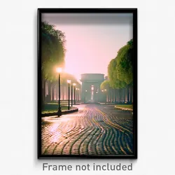 Pixel Art Poster - Circular Avenue (8 Bit Psychedelic Trippy Video Game Print)