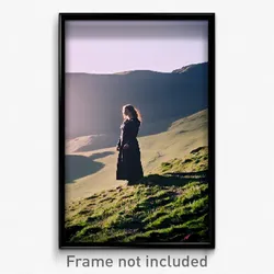Pixel Art Poster - Black Downland (8 Bit Psychedelic Trippy Video Game Print)