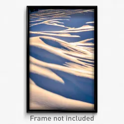 Pixel Art Poster - Curvy Snowfields (8 Bit Psychedelic Trippy Video Game Print)