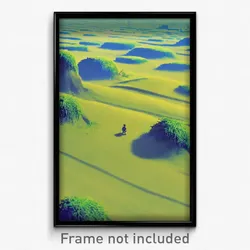 Pixel Art Poster - Extra Small Plains (8 Bit Psychedelic Video Game Print)