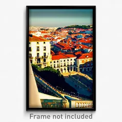 Pixel Art Poster - Big Lisbon (8 Bit Psychedelic Trippy Weird Video Game Print)