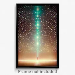 Pixel Art Poster - Bountiful Matrix (8 Bit Psychedelic Trippy Video Game Print)