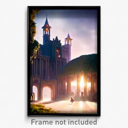 Pixel Art Poster - Massive Folly (8 Bit Psychedelic Trippy Video Game Print)
