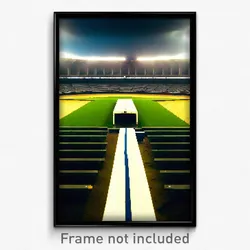 Pixel Art Poster - Gigantic Dugout (8 Bit Psychedelic Trippy Video Game Print)