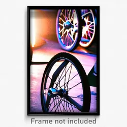 Pixel Art Poster - Uncommon Wheels (8 Bit Psychedelic Trippy Video Game Print)