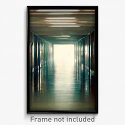 Pixel Art Poster - Deserted Passage (8 Bit Psychedelic Trippy Video Game Print)