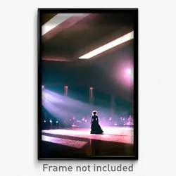 Pixel Art Poster - Dark Ballroom (8 Bit Psychedelic Trippy Video Game Print)
