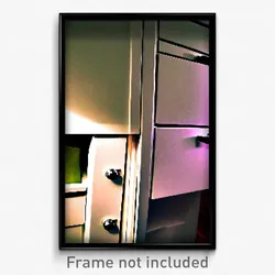 Pixel Art Poster - Noted Drawer (8 Bit Psychedelic Trippy Video Game Print)