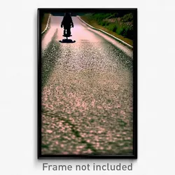 Pixel Art Poster - Uneven Lane (8 Bit Psychedelic Trippy Weird Video Game Print)