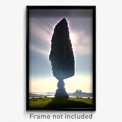 Pixel Art Poster - Calm Megalith (8 Bit Psychedelic Trippy Video Game Print)