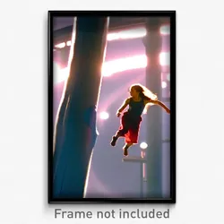 Pixel Art Poster - Graceful Slide (8 Bit Psychedelic Trippy Video Game Print)