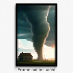 Pixel Art Poster - Elderly Tornado (8 Bit Psychedelic Trippy Video Game Print)