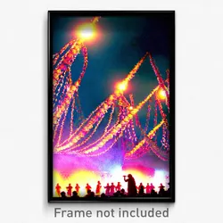 Pixel Art Poster - Zealous Festival (8 Bit Psychedelic Trippy Video Game Print)