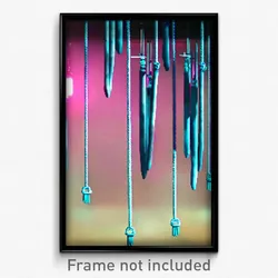 Pixel Art Poster - Cultured Gallows (8 Bit Psychedelic Trippy Video Game Print)