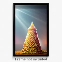 Pixel Art Poster - Digital Granary (8 Bit Psychedelic Trippy Video Game Print)
