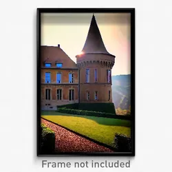 Pixel Art Poster - Brown Chateau (8 Bit Psychedelic Trippy Video Game Print)
