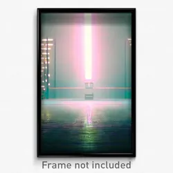 Pixel Art Poster - Cold Court (8 Bit Psychedelic Trippy Weird Video Game Print)