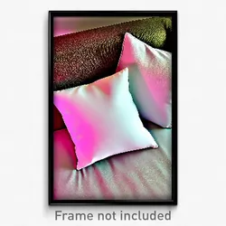 Pixel Art Poster - Uncommon Pillow (8 Bit Psychedelic Trippy Video Game Print)