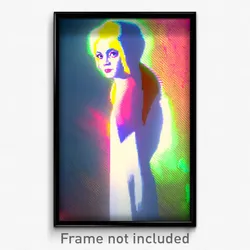 Pixel Art Poster - Attractive Drawing (8 Bit Psychedelic Video Game Print)