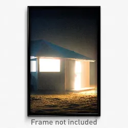 Pixel Art Poster - Interesting Outbuilding (8 Bit Psychedelic Video Game Print)
