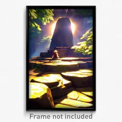 Pixel Art Poster - Marvelous Dolmen (8 Bit Psychedelic Trippy Video Game Print)
