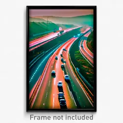 Pixel Art Poster - Adorable Highway (8 Bit Psychedelic Trippy Video Game Print)